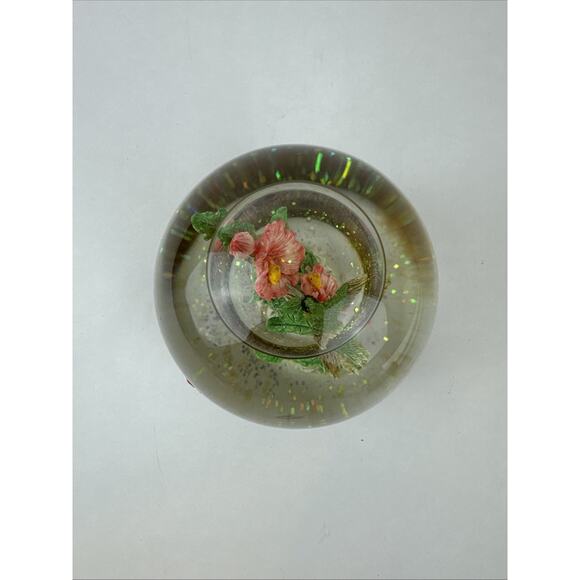 Hummingbird Water Globe San Francisco Music Box Hibiscus Wind Beneath My Wings - Picture 11 of 11